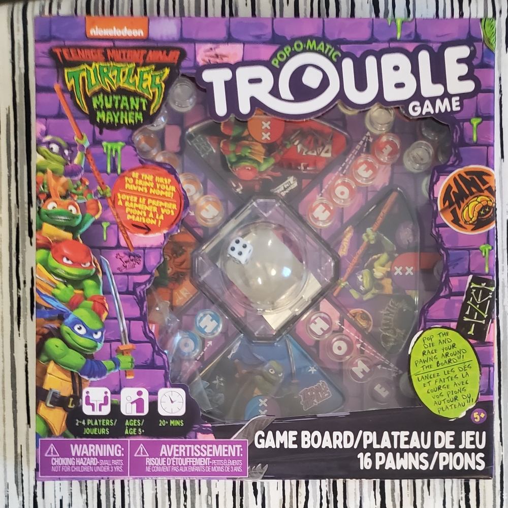 Nickelodeon Teenage Mutant Ninja Turtles Pop-O-Matic Trouble Game